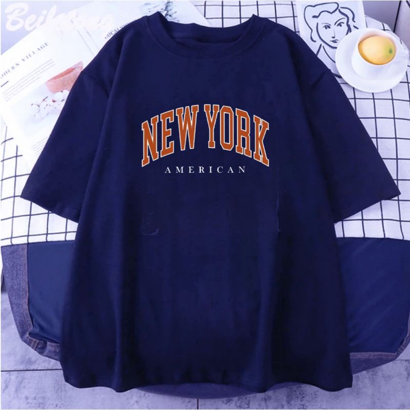 Baju Kaos Dewasa Pria Wanita New York American