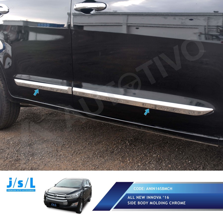 Lis Body Samping Innova Reborn Pintu Mobil Chrome