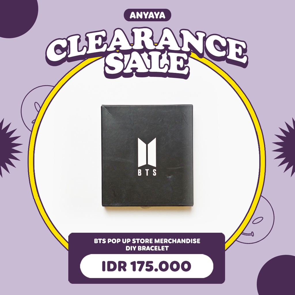[READY STOCK] BTS POP UP STORE OFFICIAL MERCHANDISE DIY BRACELET SEALED