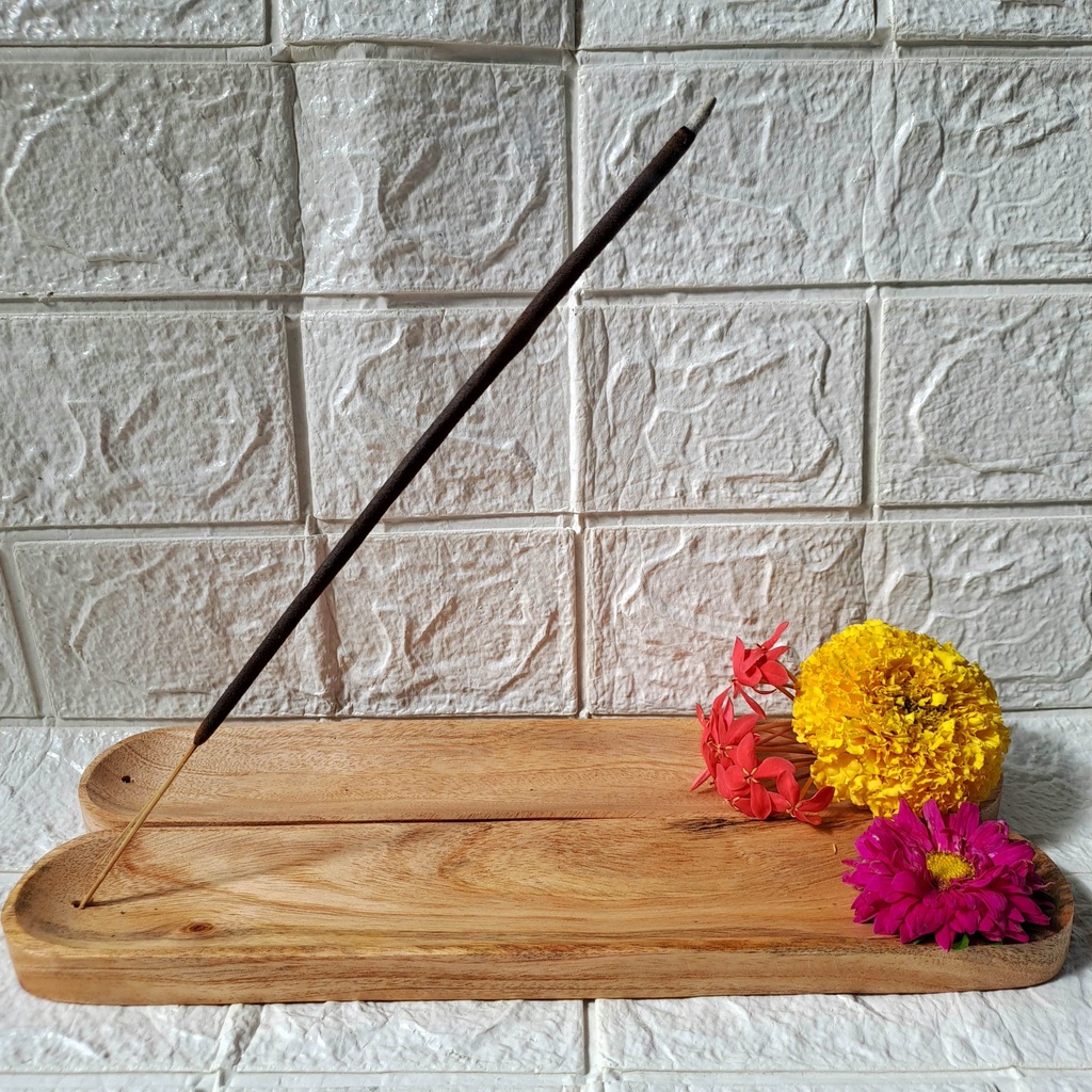 Tempat Dupa Kayu Natural Incense Holder