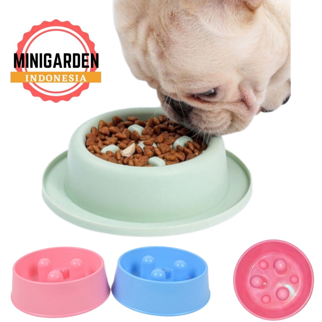 SLOW FEEDER PET BOWL PB 089 tempat makan anjing mangkok tempat minum hewan kucing anti gulp anti bloat