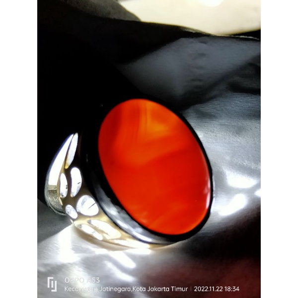 batu cincin akik Raflesia merah