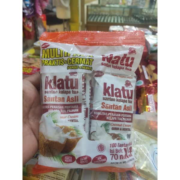 

Klatu Santan Kelapa Tua Multipack 4 X 70 ml