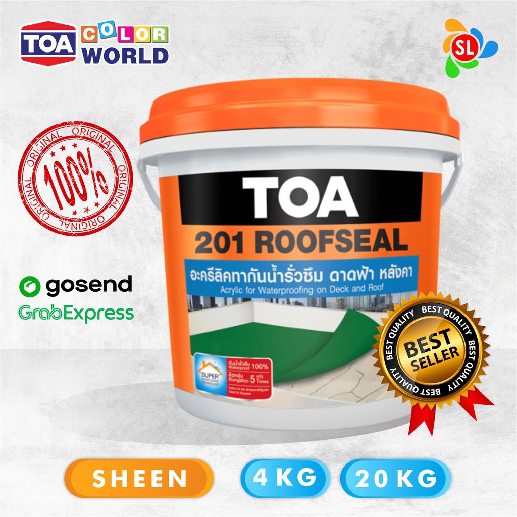 Cat Waterproofing Toa Roofseal 201 Varian 20KG Sheen