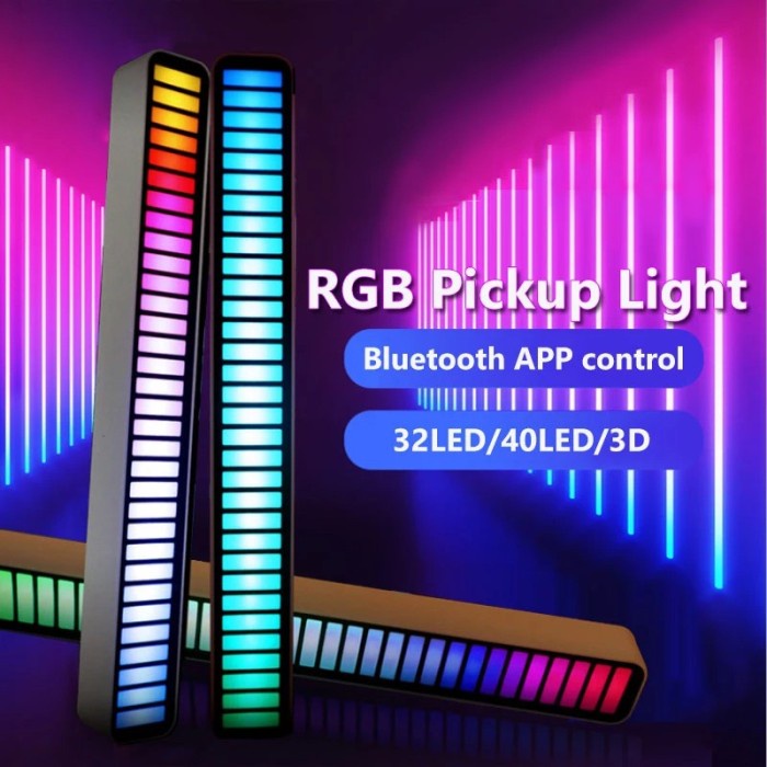 Lampu Led Rgb Bar Strip / Lampu Sensor Suara Musik Rgb Sound Control