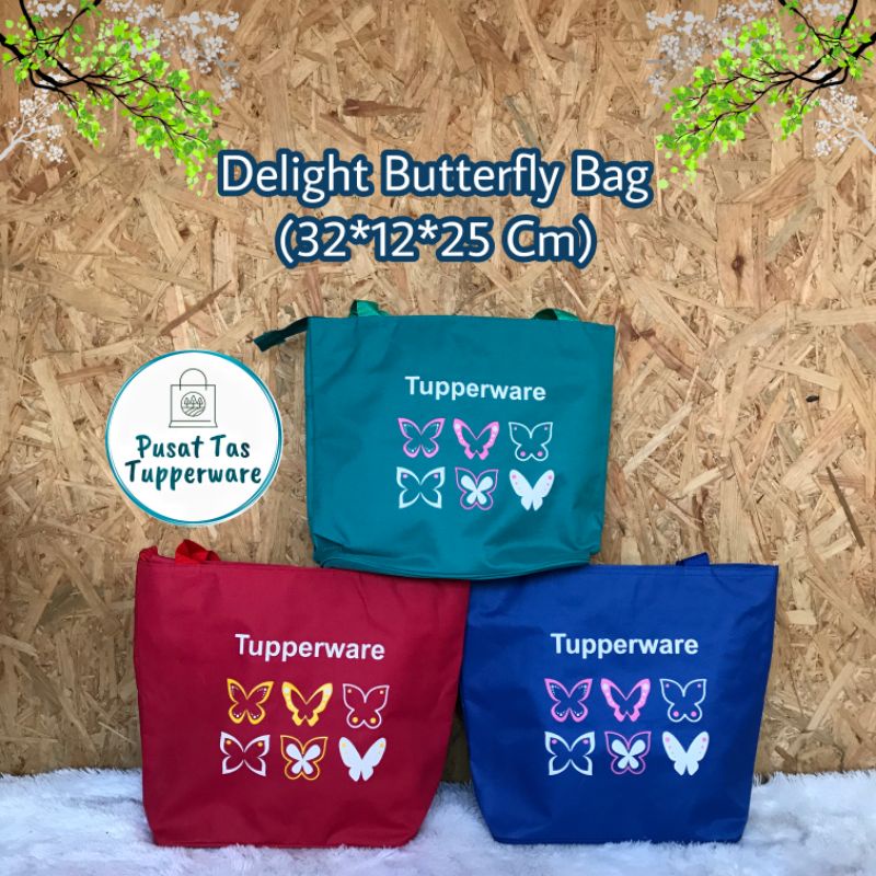 Tas Delight Butterfly Tupperware/Tas Bekal Tupperware/Tas Bekal Murah