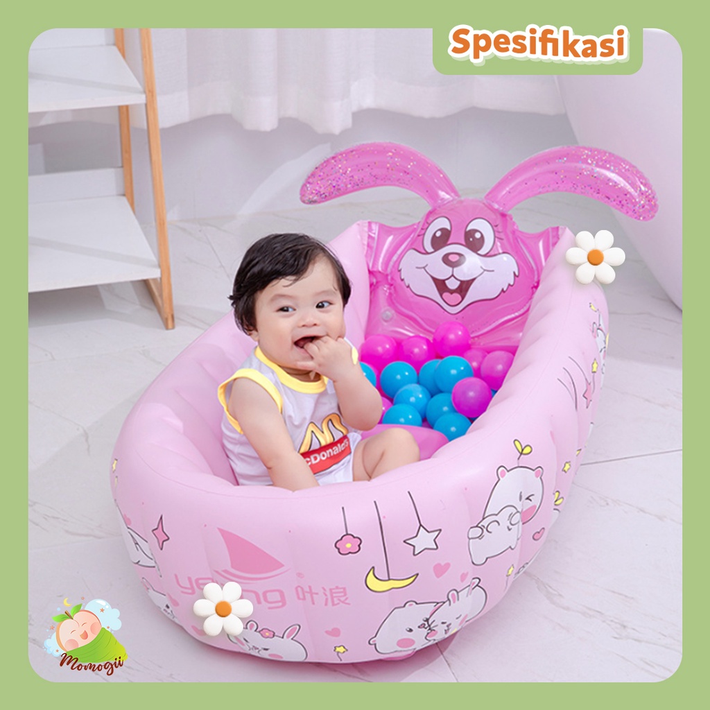 MOMOGII  Inflatable Baby Bath Tub Anti Bocor 2in1