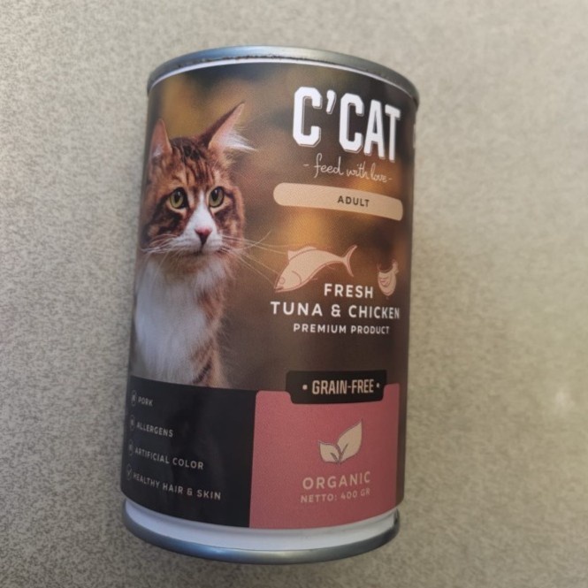 CCAT Adult Tuna Chicken Cat Wet Food 400gr