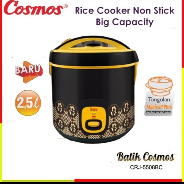 COSMOS CRJ 5508 BC Magic Com 2,5Liter CRJ5508BC CRJ-5508BC Rice Cooker Garansi