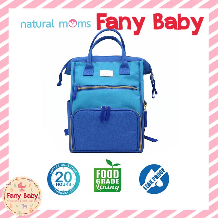 NATURAL MOMS BACKPACK IGLOO MARINE