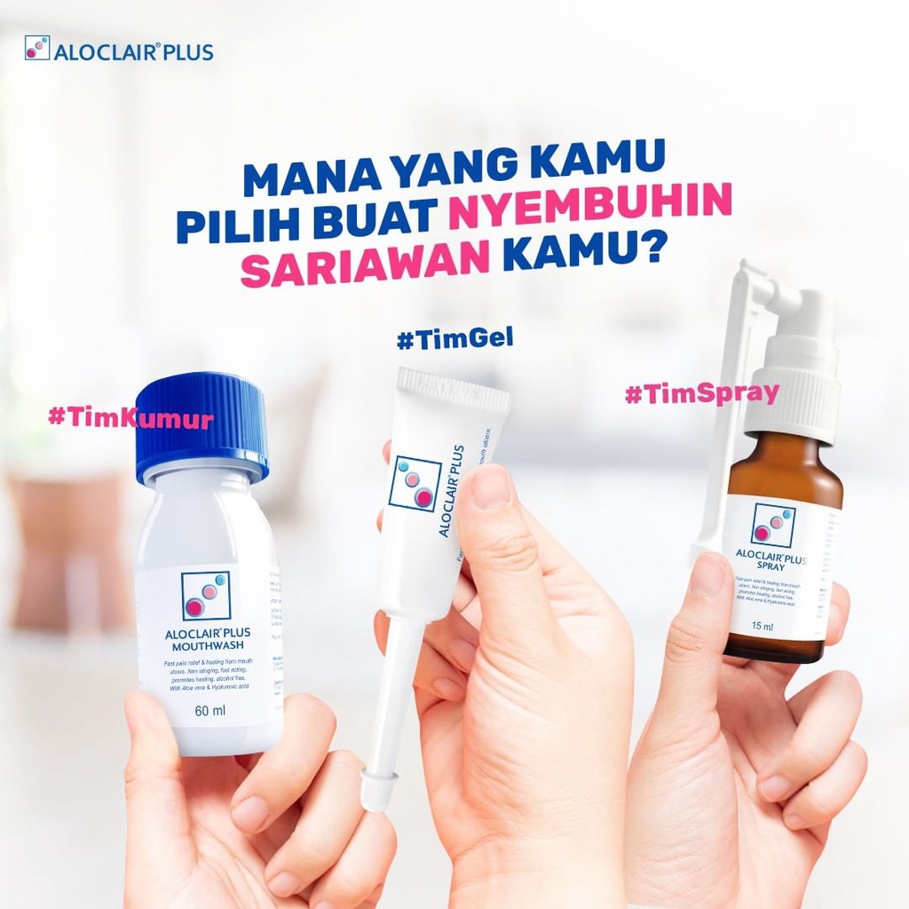 ALOCLAIR PLUS ( gel spray &amp; mouthwash )