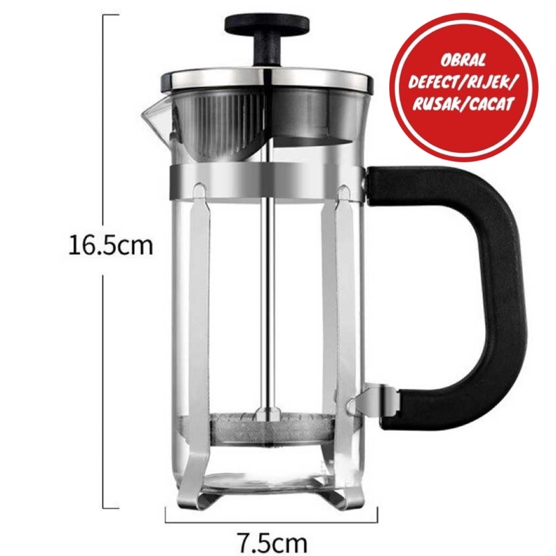 [OBRAL RIJEK] French Press Coffee Maker Pot 350 ml - HKD530