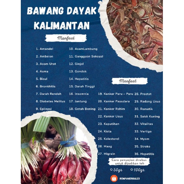 Bawang Dayak Kering