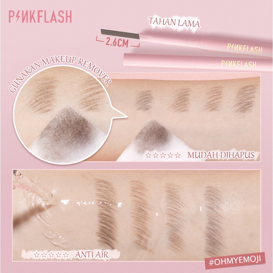 PINKFLASH Waterproof Auto Eyebrow Pencil | Pensil Alis | Eye Brow | Automatic | Pinkflash PF-E09 n