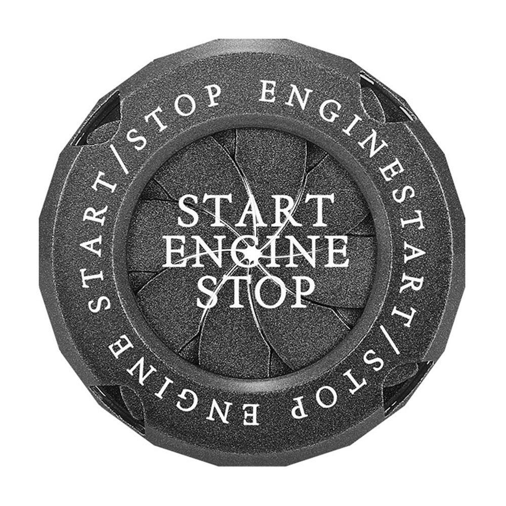 Pineapple Onekey Start Stop Button Cover Stiker Hias Interior Mouldings Start Switch Pelindung Saklar Rotate Covers