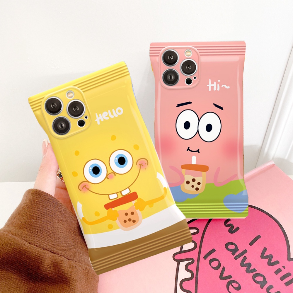 Soft Case TPU Desain Kartun Spongebob Untuk Redmi Note 11 Pro Note11S 10A 10C 9A 10 9T 10 5G 10s 9 8 Poco X3 NFC M3