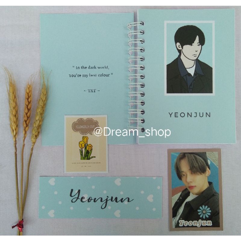 

Notebook kpop A6 fandmade TXT / fankit kpop (gratis pc dan bookmark)