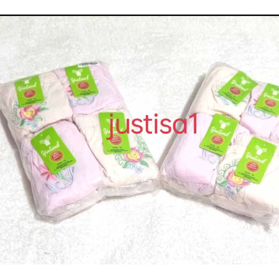 Y..6 PCS CELANA DALAM BORDIR KEMBANG WANITA SEMPAK WANITA BORDIR KEMBANG YUTIND CD UNDERWEAR CD BORDIR KEMBANG MURAH