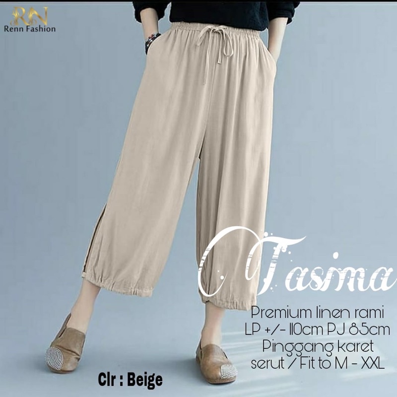 CELANA LINEN RAMI // CELANA KARET SERUT LINEN RAMI // KATUN RAMI
