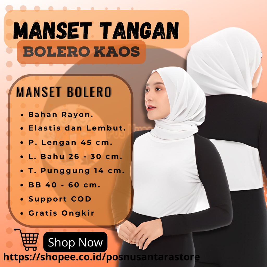 Jual Manset Tangan Sambung Bolero Bahan Rayon Premium Anti Melorot Inner Bolero Manset Tangan