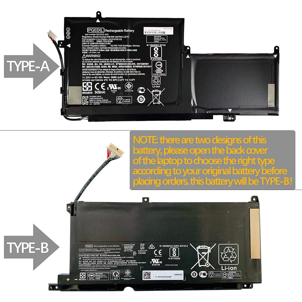 Baterai HP Pavilion Gaming 15-DK 15-EC 16-A PG03XL TPN-C14