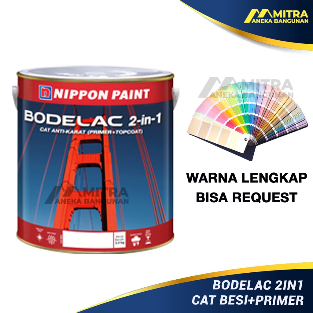 Jual NIPPON PAINT BODELAC CAT BESI BAJA ANTI KARAT PRIMER + TOP COAT 1
