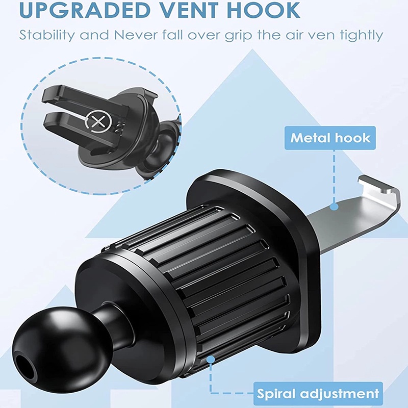 360 ° Bracket Dudukan Handphone Universal Multifungsi Untuk Kisi Ac Mobil