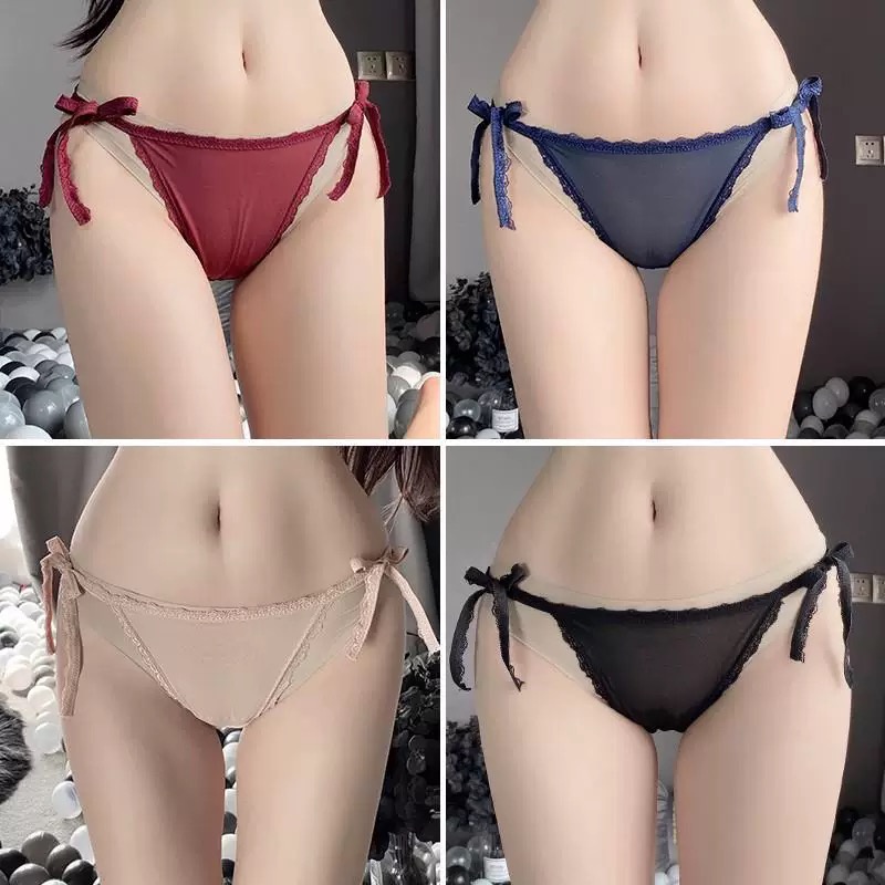 celana dalam g string wanita transparan tali samping Lingerie C075