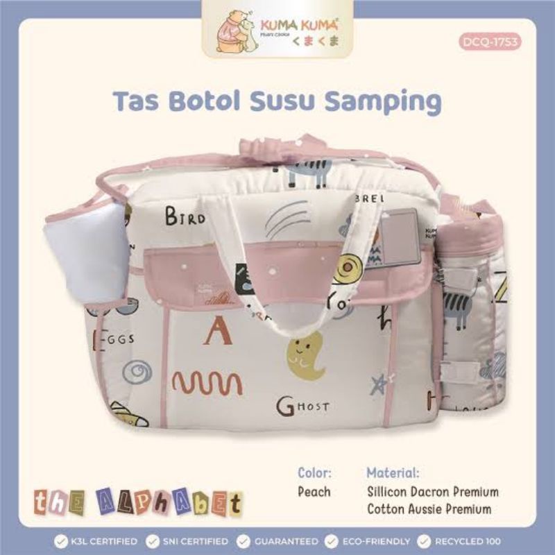 Kuma Tas Botol Set Tali Kur DCQ1753P / Tas Botol Susu / Tas Perlengkapan Bayi