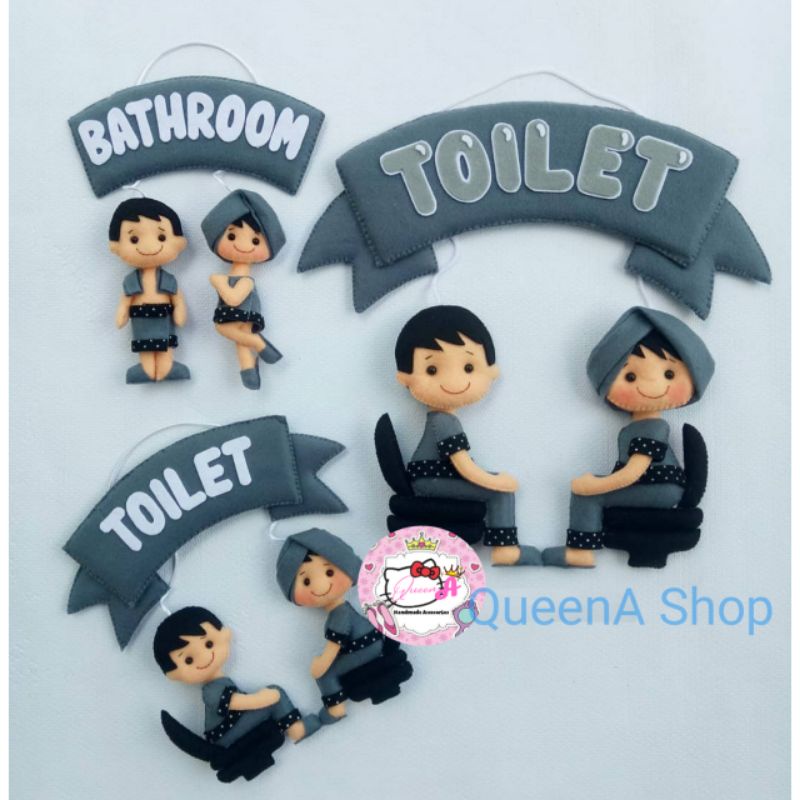 gantungan toilet/ gantungan kamar mandi / dekorasi kamar mandi