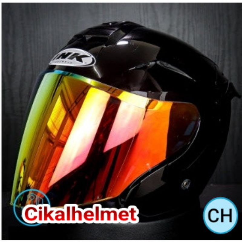 INK DYNAMIC SOLID BLACK GLOSSY PAKET GANTENG VISOR IRIDIUM + SPOILER