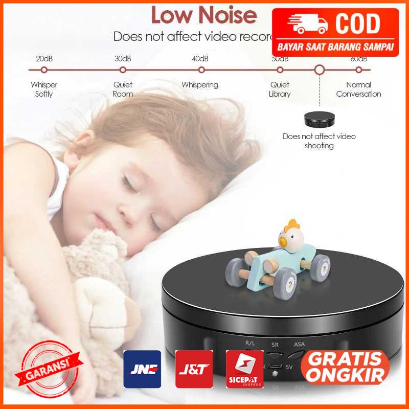 Alas Putar Fotografi Rotating Display Stand 360 Turntable 14.5cm
