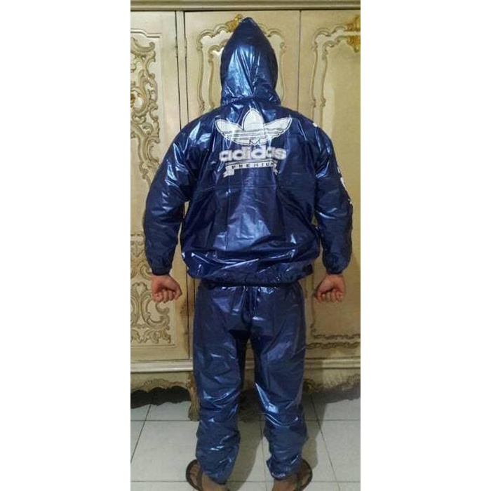 JAS HUJAN SETELAN JAKET CELANA ADS RBK RAINCOAT SAUNA UNISEX