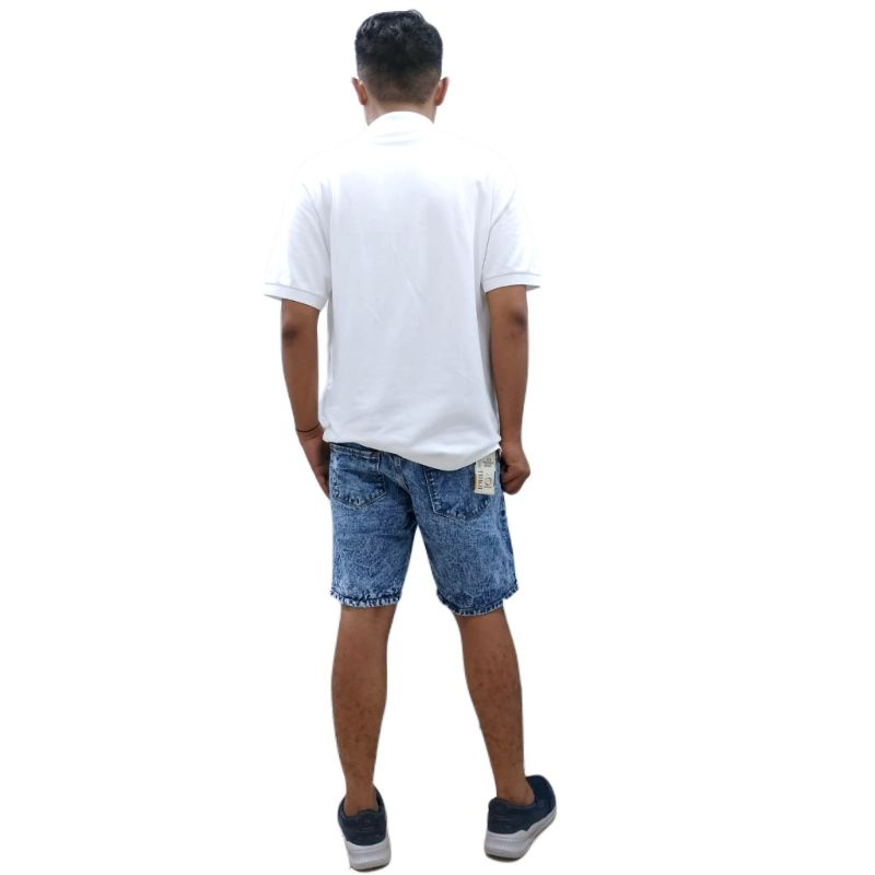 BOARDSHORT JEANS PENDEK PRIA PINGGANG TALI