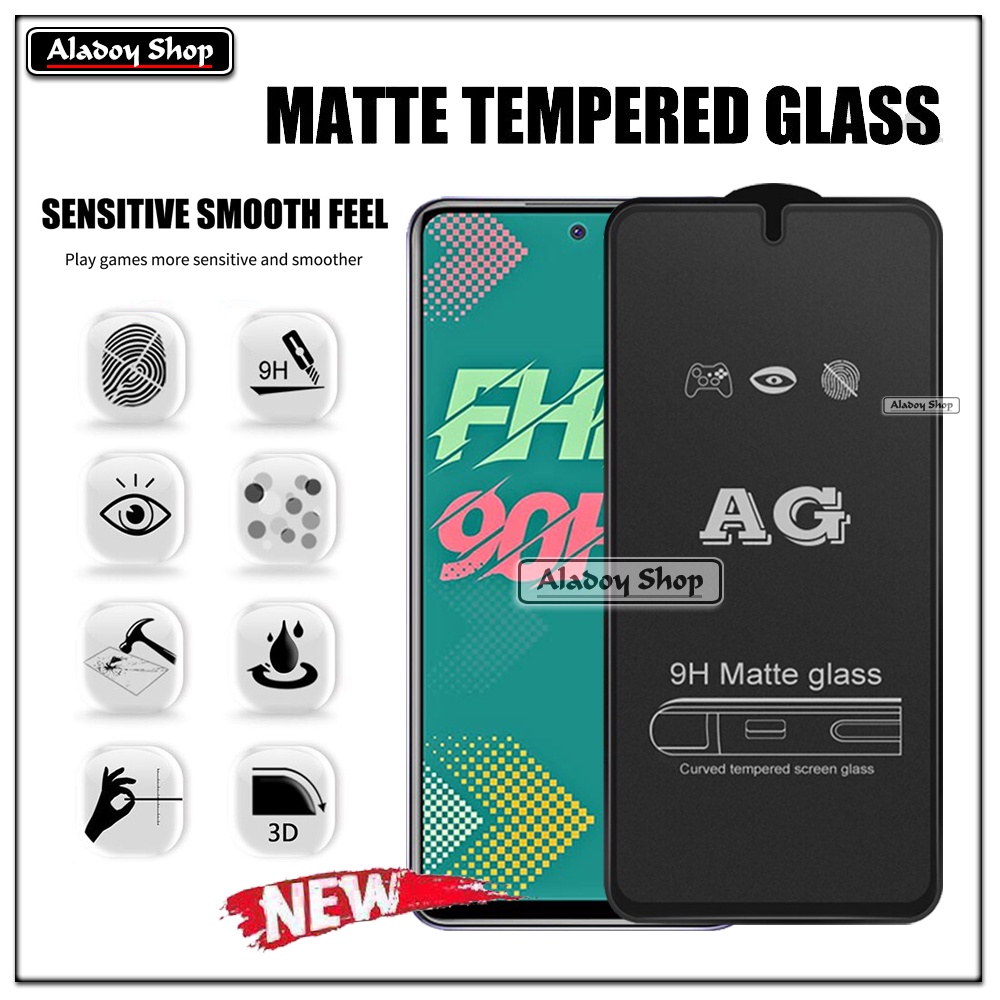INFINIX HOT 11S PAKET 2IN1 Tempered Glass Matte Anti Glare Full Layar dan Tempered Glass Kamera
