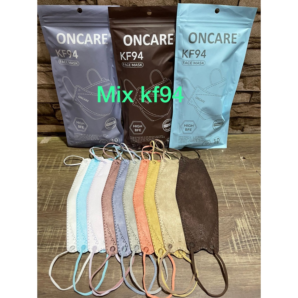 masker oncare mix warna / masker dewasa / masker kf94 / masker kn95 10pcs