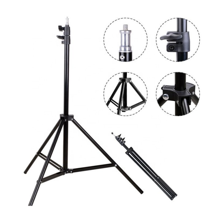 TRIPOD 2METER HANPHONE / CAMERA TRIPOD LIVE TRIPOT SELFIE STUDIO.