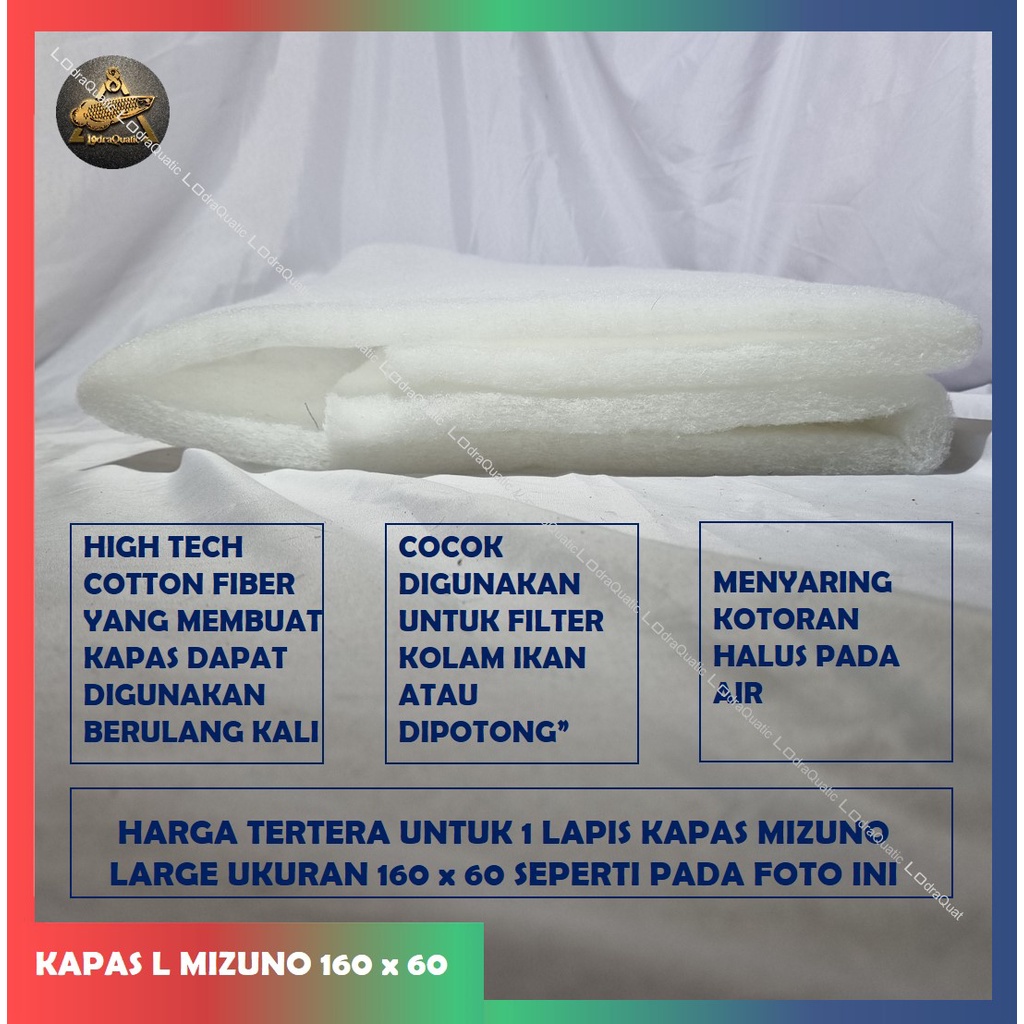 {KAPAS MIZUNO L 160CM X 60CM} KAPAS BANTAL BESAR AQUARIUM FILTER AQUARIUM BESAR BUSA FILTER AQUARIUM FILTER AQUARIUM MEDIA FILTER KOLAM KAPAS UNDERGRAVEL FILTER UNDERGRAVEL FILTER AQUASCAPE KAPAS 1M KAPAS 1X1 POMPA AQUARIUM LAMPU AQUARIUM IKAN HIAS