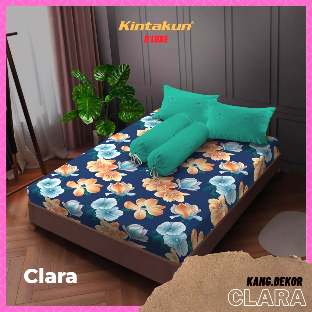 SPREI KINTAKUN DLUXE MOTIF CLARA 160x200 NO 2 QUEEN SEPREI CANTIK MURAH MOTIF TERBARU SEPRAI KAMAR TIDUR D’LUXE SEPREI AESTHETIC D LUXE KINTAKUN SEPRAI CANTIK SEPRE DLUXE PROMO ANTI LUNTUR MOTIF PLUS SARUNG BANTAL SPREI DEWASA ALAS KASUR SPREI ADEM