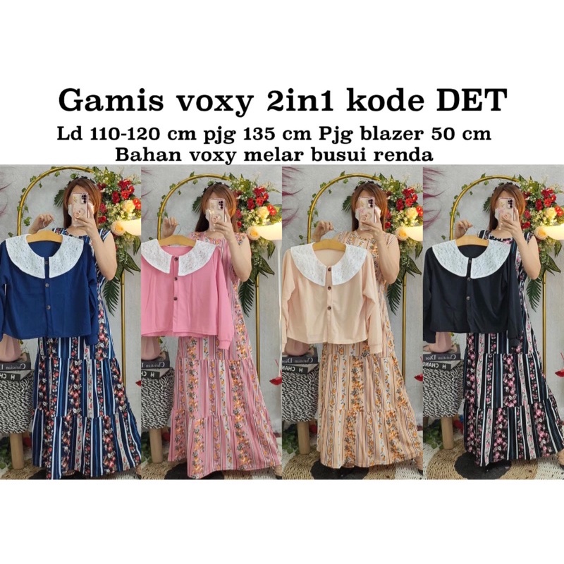 Gamis voxy 2in1 kode DeT