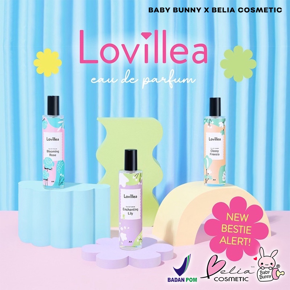 ❤ BELIA ❤ LOVILLEA Eau De Parfum 100ml | Blooming Rose | Enchanting Lily | Classy Freesia | Parfum Remaja | Minyak Wangi | BPOM