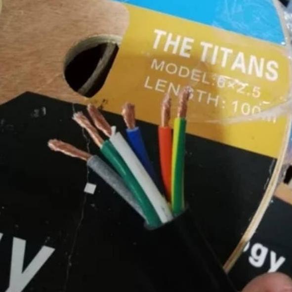 Kabel Control Serabut NYYHY 6x2,5 6x2.5 NYYHY 6x2,5mm 6x2.5mm Meteran