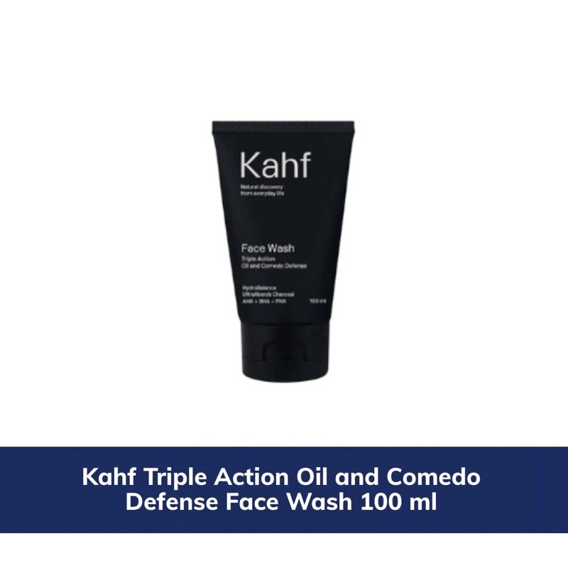 Jual Kahf Triple Action Oil and Comedo Defense Face Wash - 100 ml