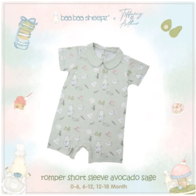 Baa Baa Sheepz x Tiffany Short Sleeve Romper Chef BaaBaa