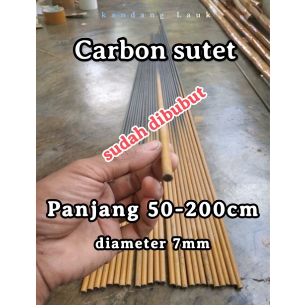 bahan joran pancing karbon sutet bubut