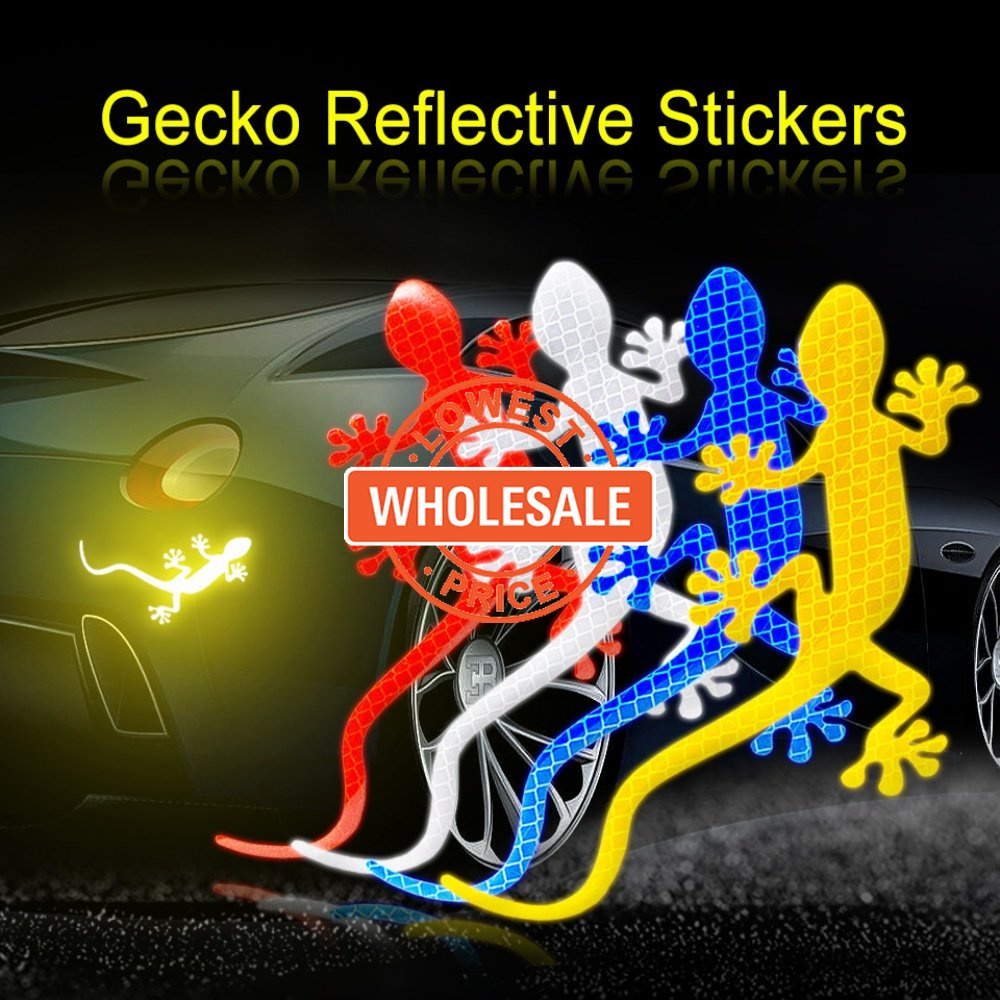 Stiker Reflektif Motif Cicak Untuk Dekorasi Jendela Mobil