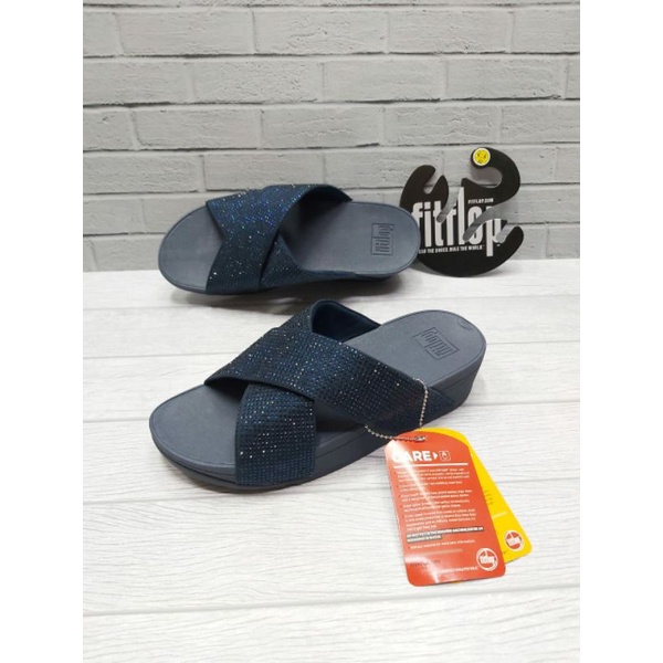 NEW FITFLOP CRYSTAL SLIDE WOMEN SANDALS