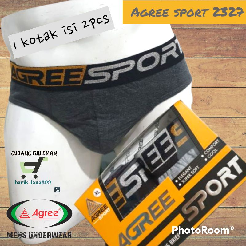 AGREE 2327 Celana Dalam Pria Karet Luar-CD Pria Best Seller-Pakaian Dalam Pria