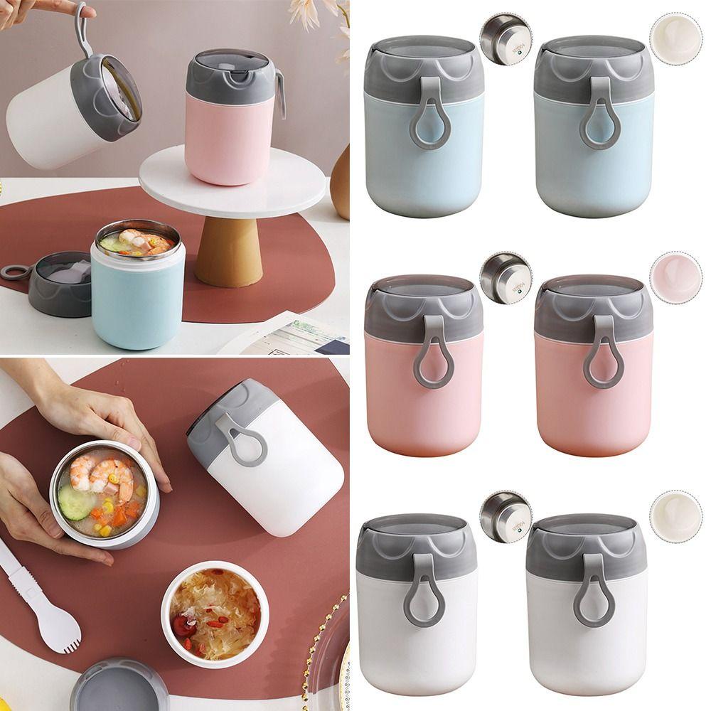 R-FLOWER Lunch Box Kotak Bubur Microwavable Untuk Pelajar Pekerja Kantor Wadah Makanan