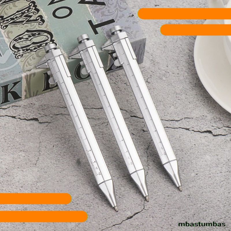 

Pena Pulpen Multifungsi Ballpoint Pen Caliber Measuring Tool Scale Ruler - B100